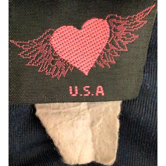 Vintage Blue Velvet Cowl Neck Jumpsuit Medium Bodysuit Stretch Comfort Lounge - Picture 4 of 4